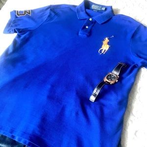 Mens Polo Custom Fit XL Embroidered Short sleeve